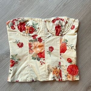 WeWoreWhat Floral Corset Top